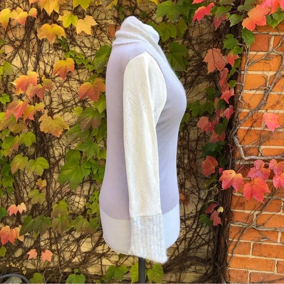 Elegant Women's Sweater with Cowl Neck - Picture 2 of 8